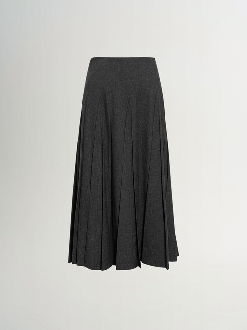Charger l'image 1 dans la galerie. Pleated Midi Skirt