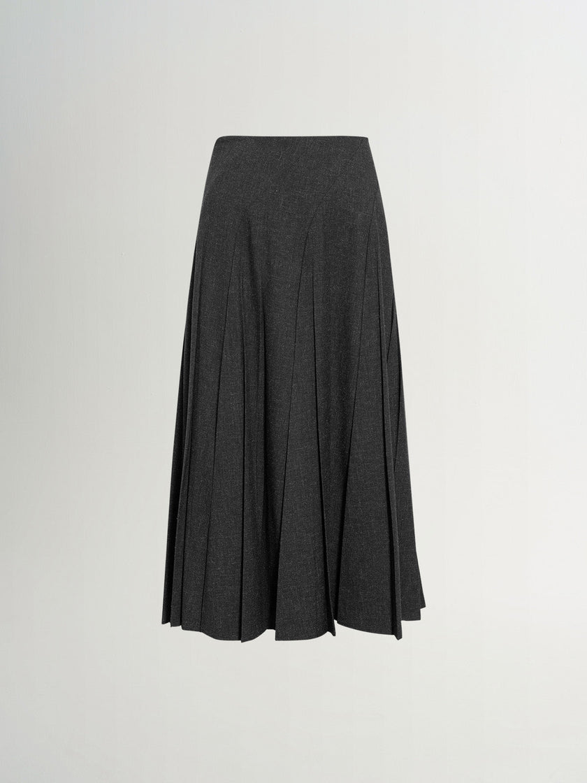 Pleated Midi Skirt