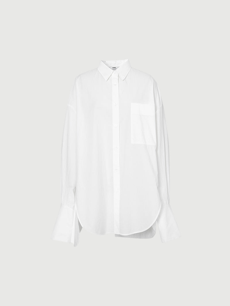 Women's White Classic Collar 100% Cotton Shirt