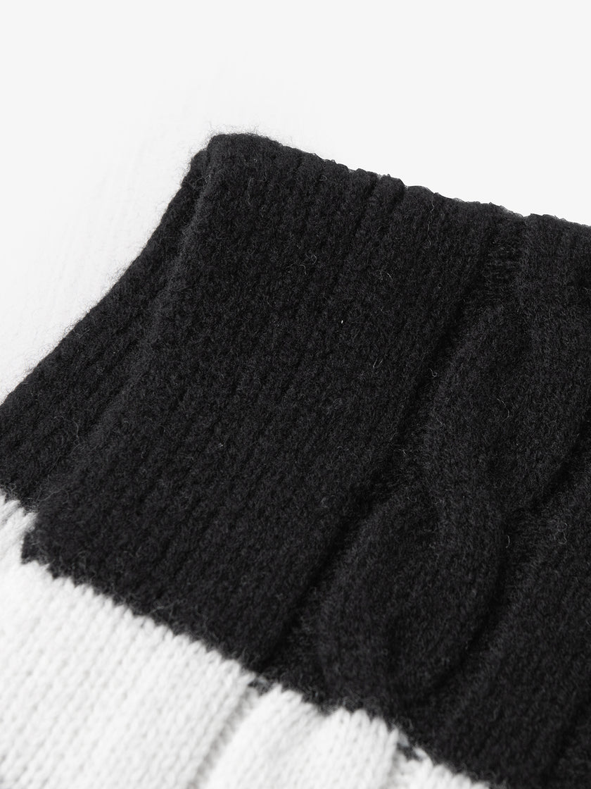 Women's Black  High Neck 100% Wool Sweater