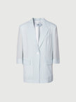 Short sleeve blazer, light blue