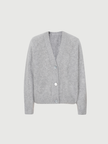 Light gray cashmere cardigan