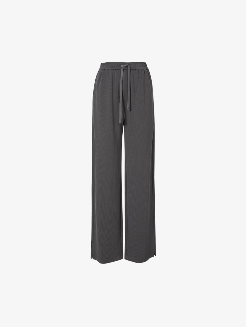 Dark gray wide leg summer pants