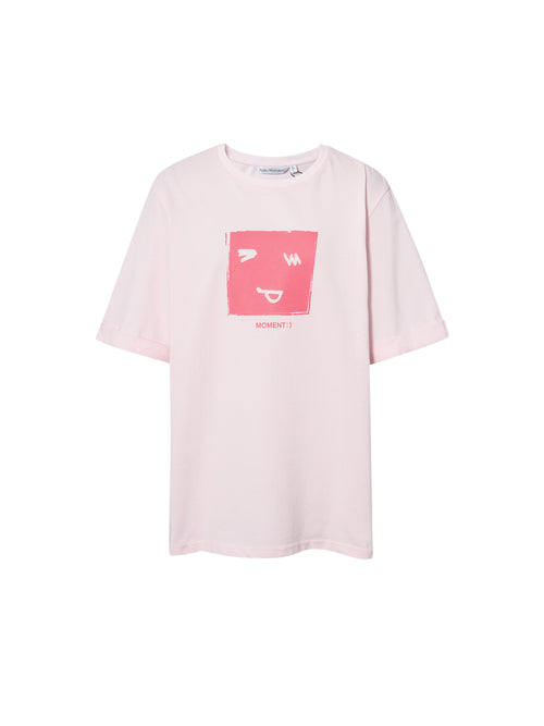 Charger l'image 1 dans la galerie. T-shirt motif rose