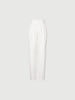 Women's Summer White Small Leg Casual Trousers