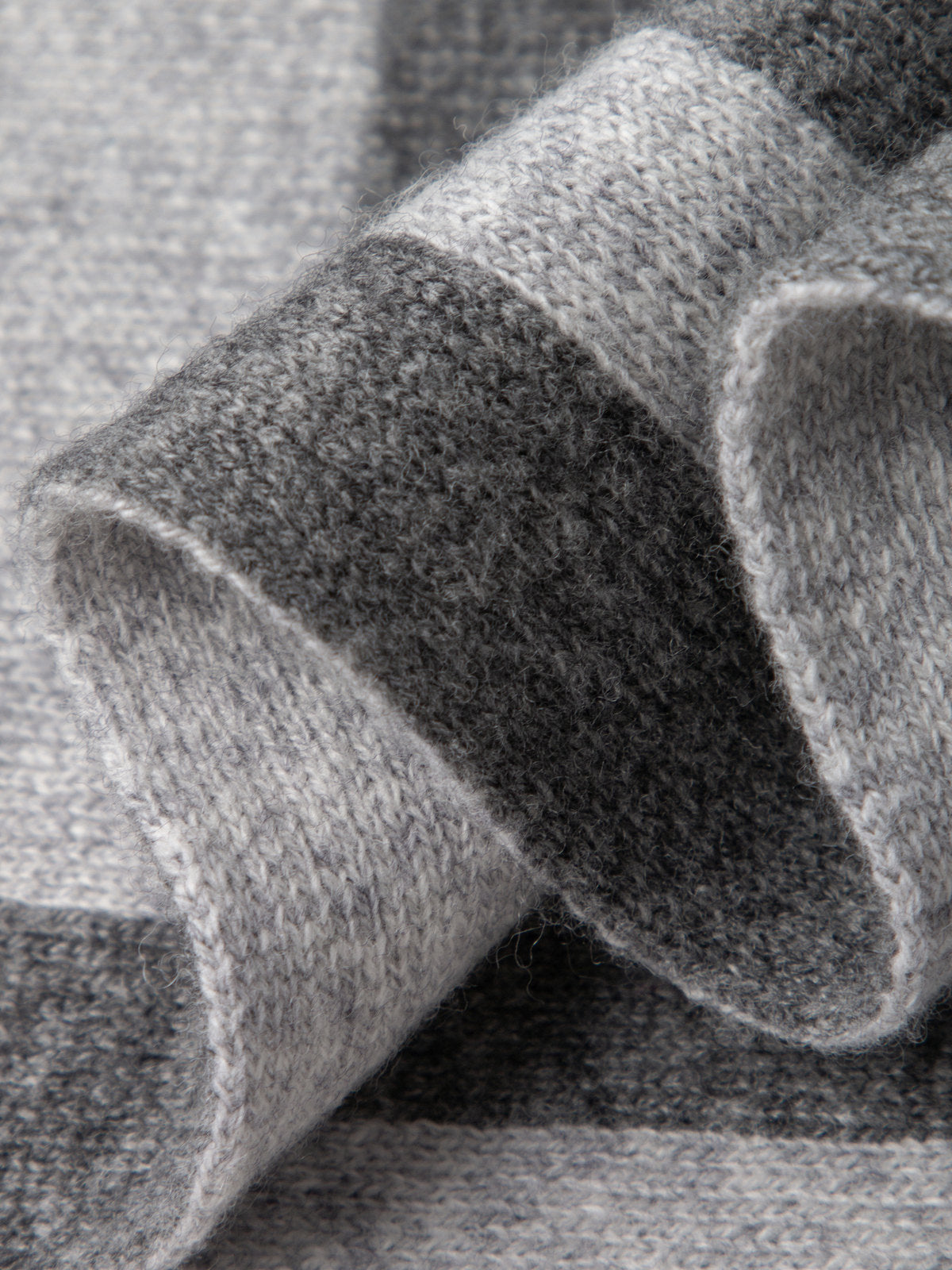 Women's Light Gray Alpaca Wool Scarf