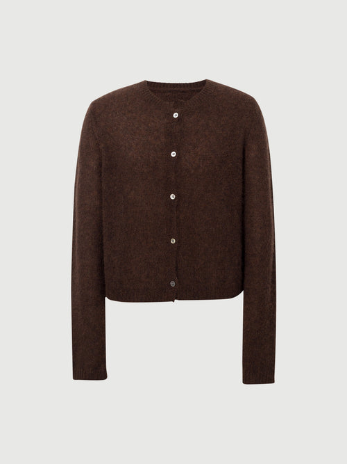 Load image 1 in gallery view. Silk-Cashmere Cardigan