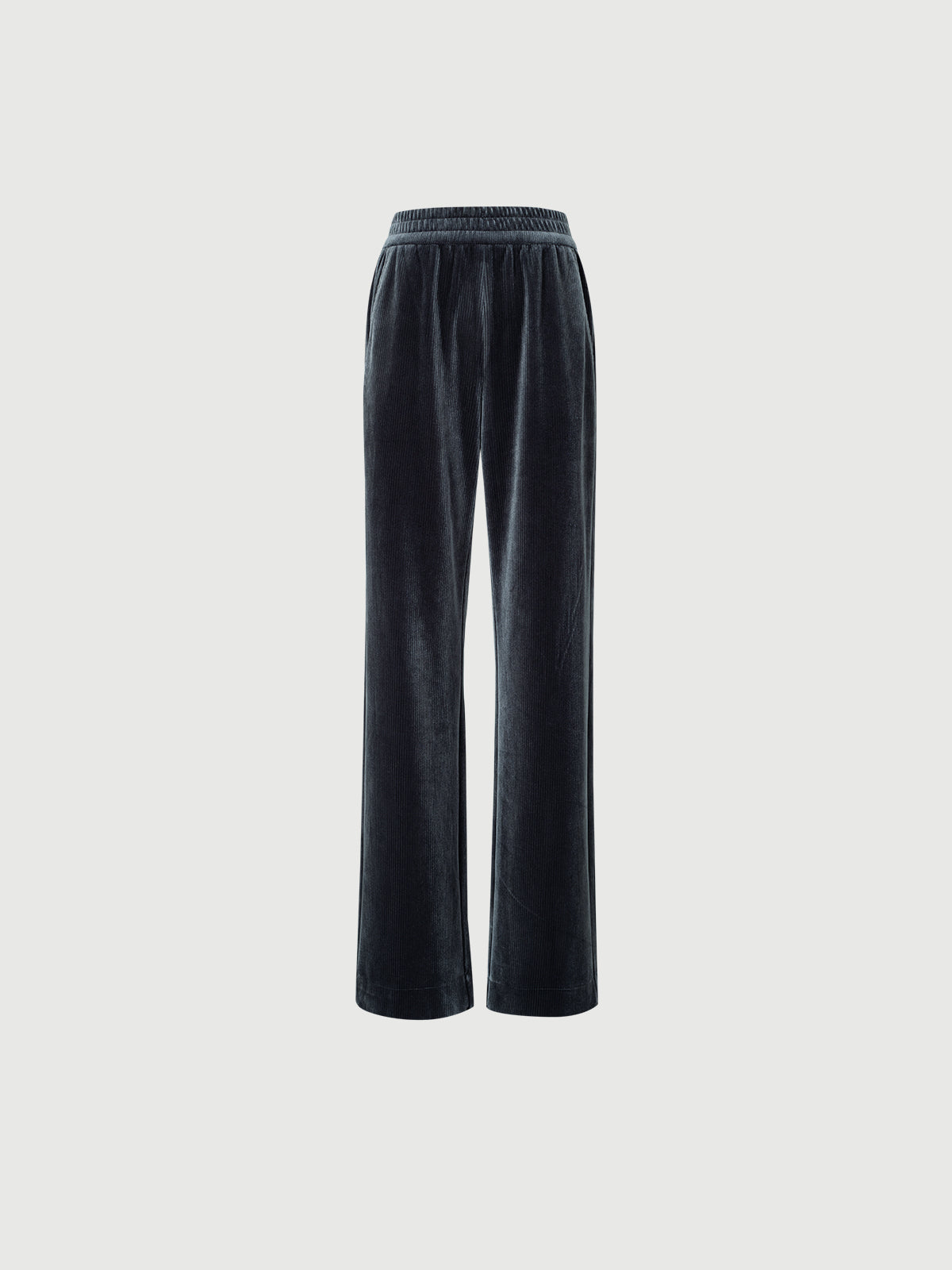 Dark gray thick wide leg pants