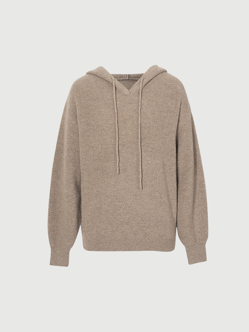 Relaxed Fit Cashmere Hoodie