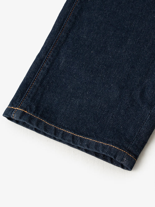 Load image 1 in gallery view. Women's Dark Blue 100% Cotton Jeans Pants