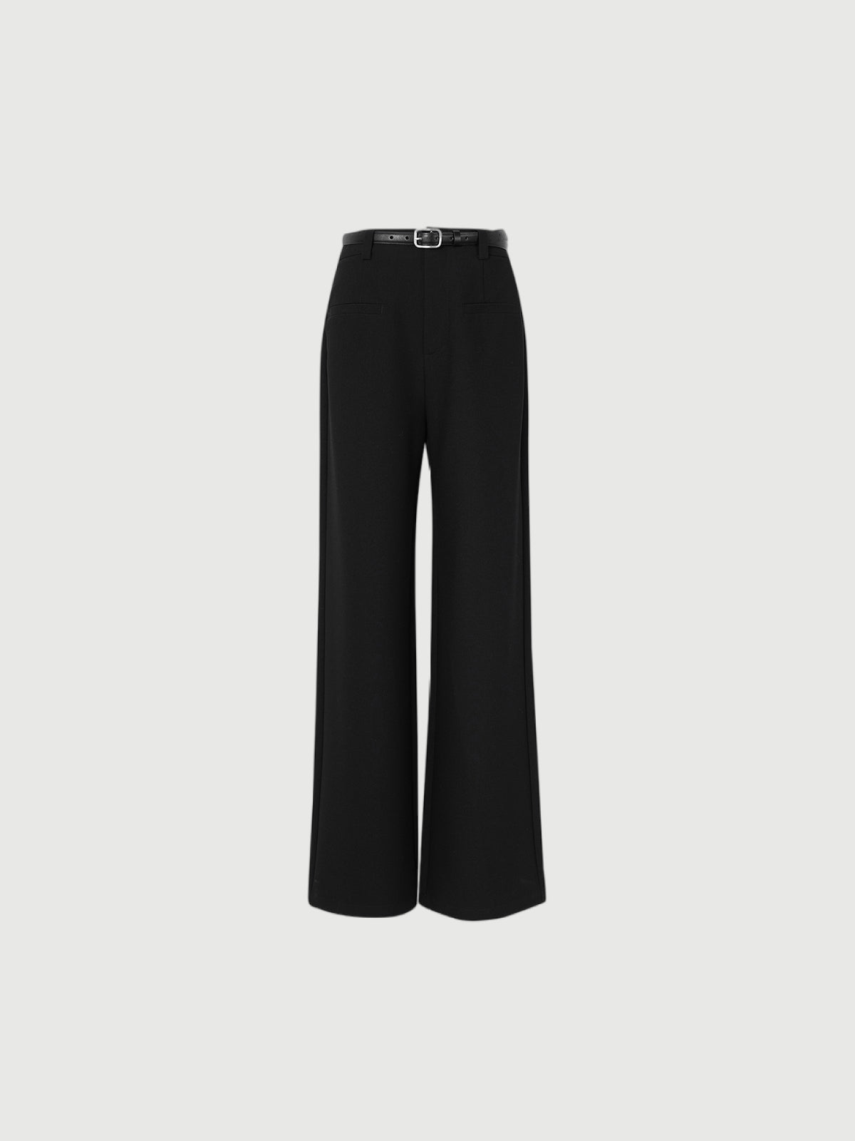 Black slim fit high waist pants
