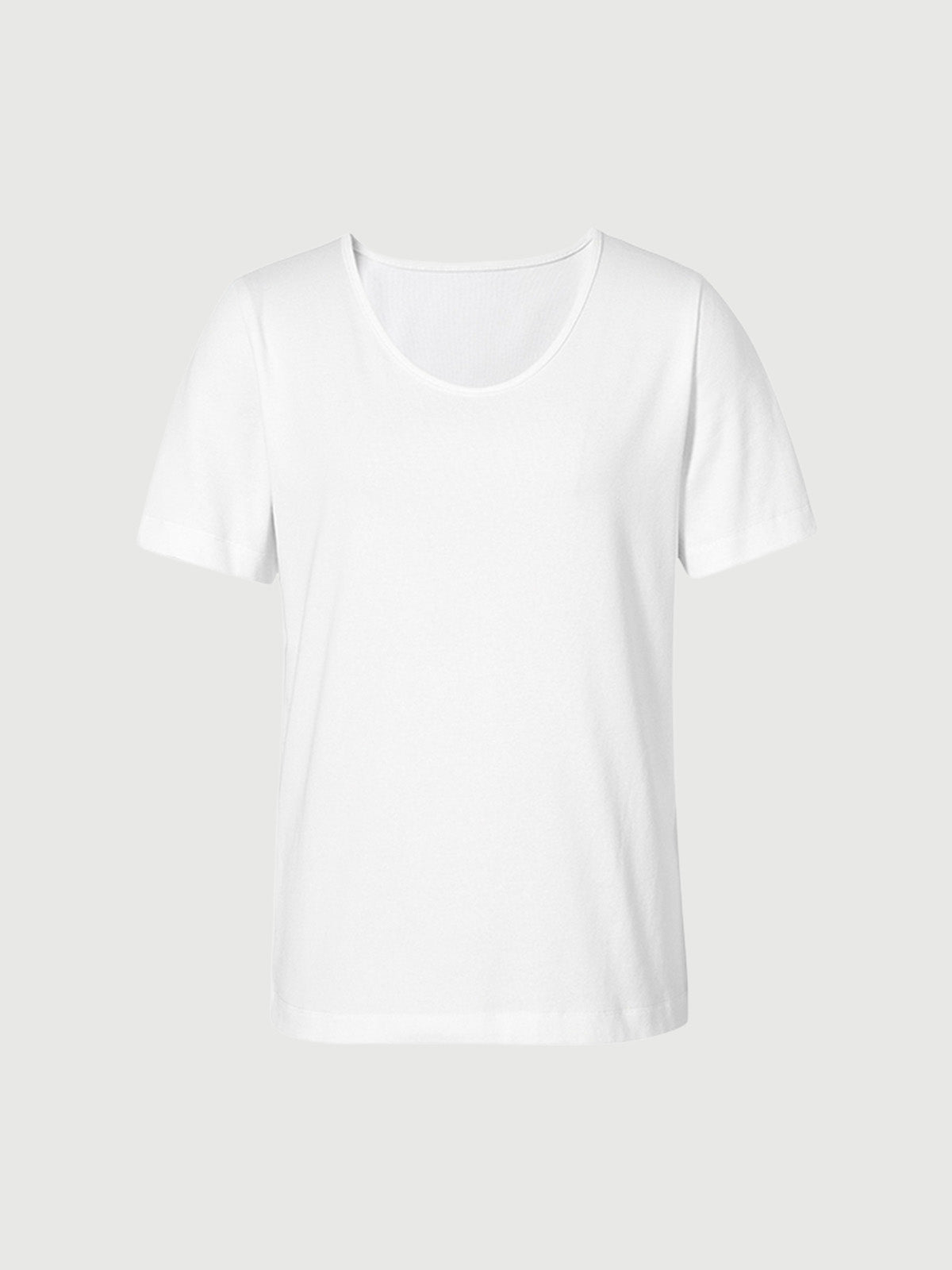 T-shirt blanc à col rond
