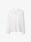 Women's White Round Neck Long Sleeves T-Shirt