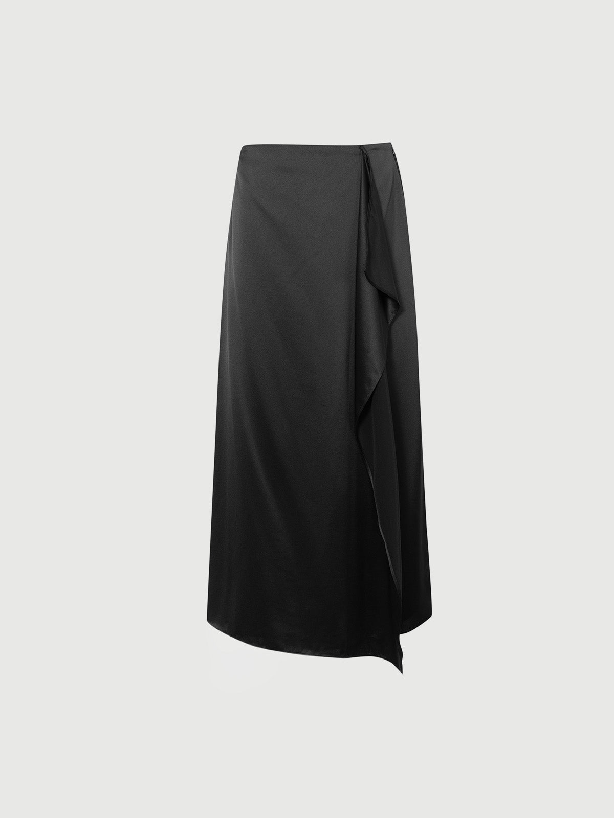 Jupe satinée noire