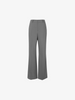 Women's Gray Smooth Slightly Flare Suit Pants