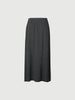 Dark gray straight skirt with wave seams