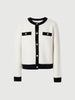 Women's Round Neck Wool Knit Cardigan