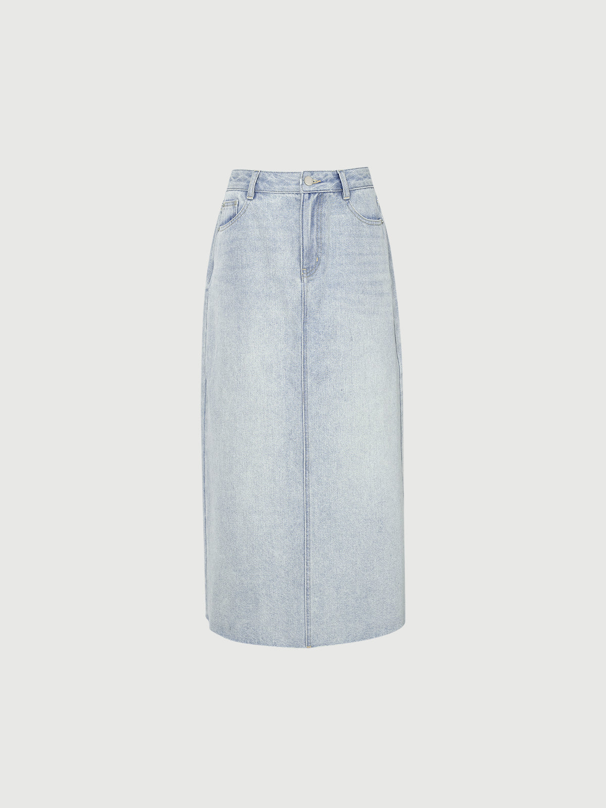 Women's Light Blue Contton Denim Skirt