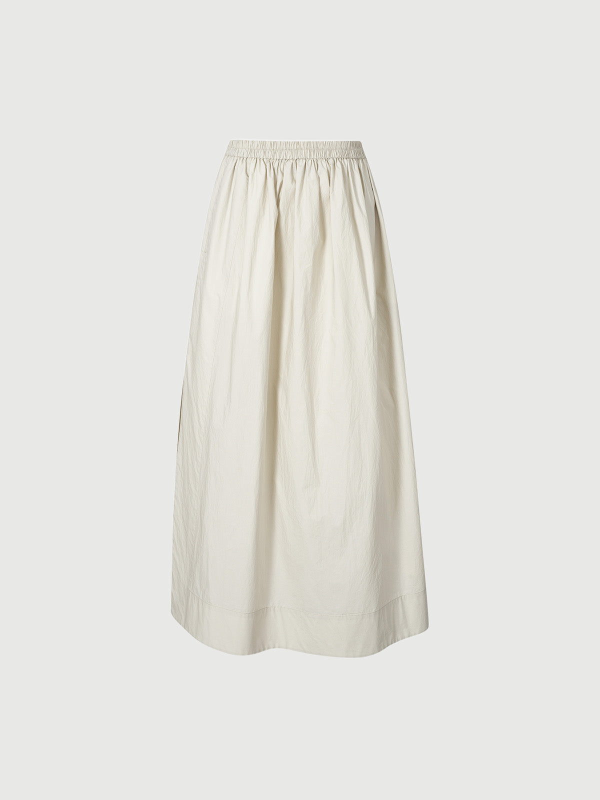 Beige cotton skirt