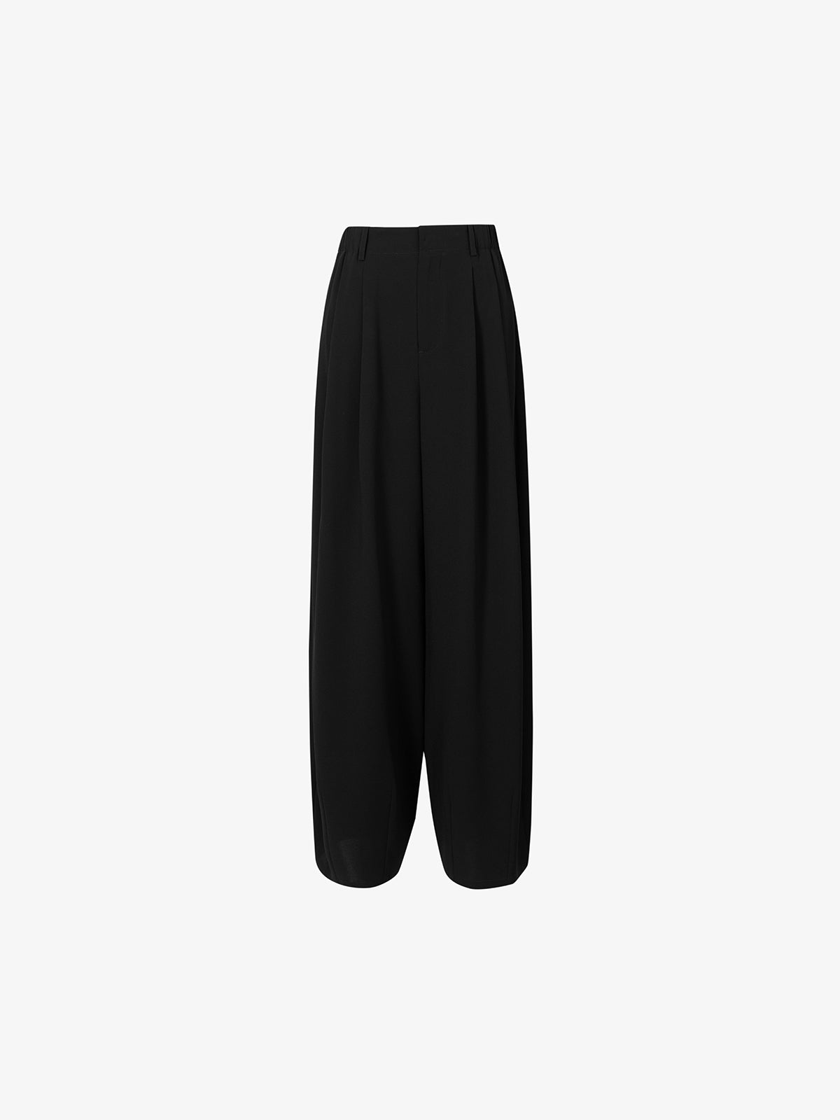 Pantalon noir décontracté lisse