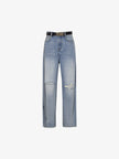 Women's Wathet Blue 100% Cotton Jeans