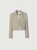 Blazer court kaki