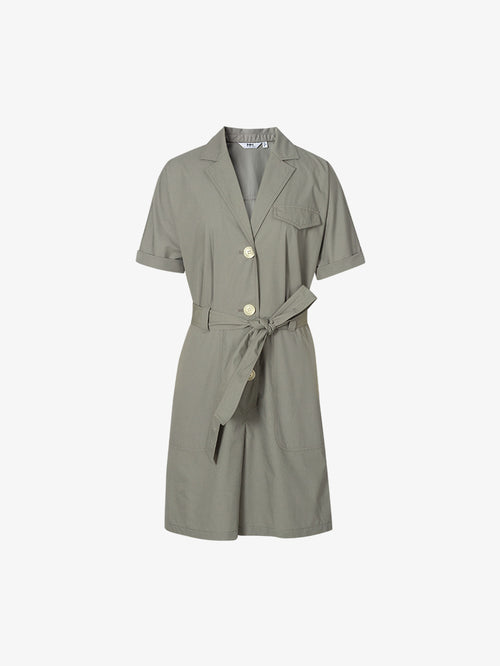 Carica immagine 1 in visualizzazione galleria. Women's Short Sleeve Belted Short Jumpsuits
