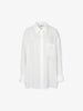 Women's White Pinstripe Long Sleeves Shirt