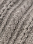 Women's Brown Wool Vest Splicing Cotton Dress