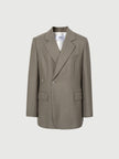 Brown Notch Lapel Blazer
