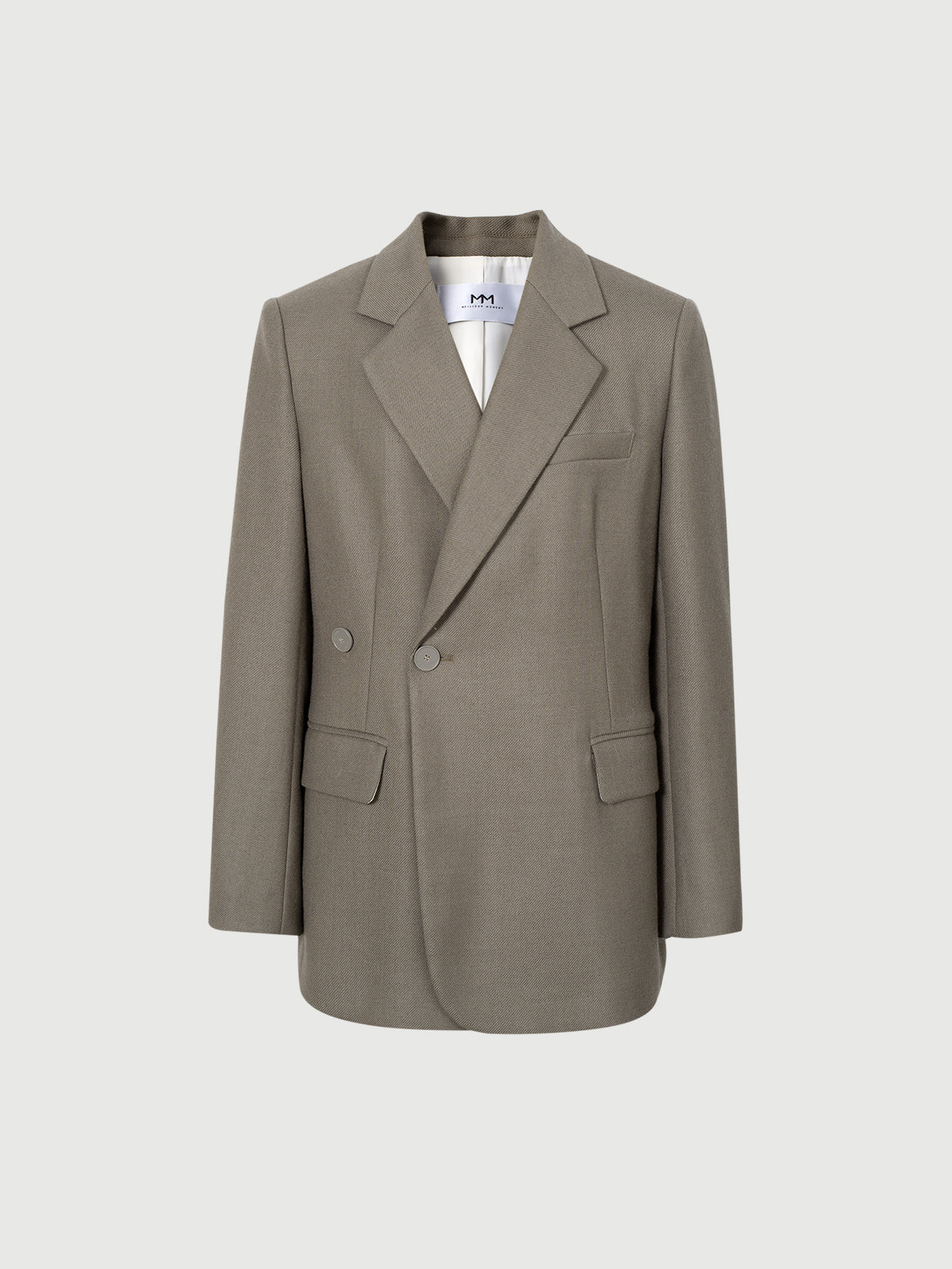 Brown Notch Lapel Blazer