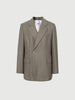 Brown Notch Lapel Blazer