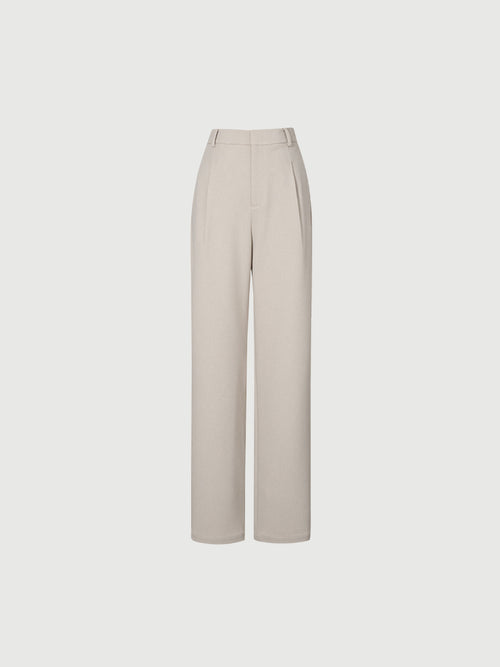 Load image 1 in gallery view. Women's Light Khaki Slim Fit Trousers