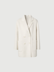 White mid-length coat