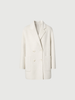 White mid-length coat