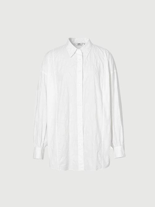 Charger l'image 1 dans la galerie. Chemise blanche à col classique à manches longues et boutons