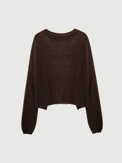 Charger l'image 1 dans la galerie. Cashmere-Silk Relaxed Pullover Sweater