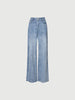 Straight blue denim cotton jeans