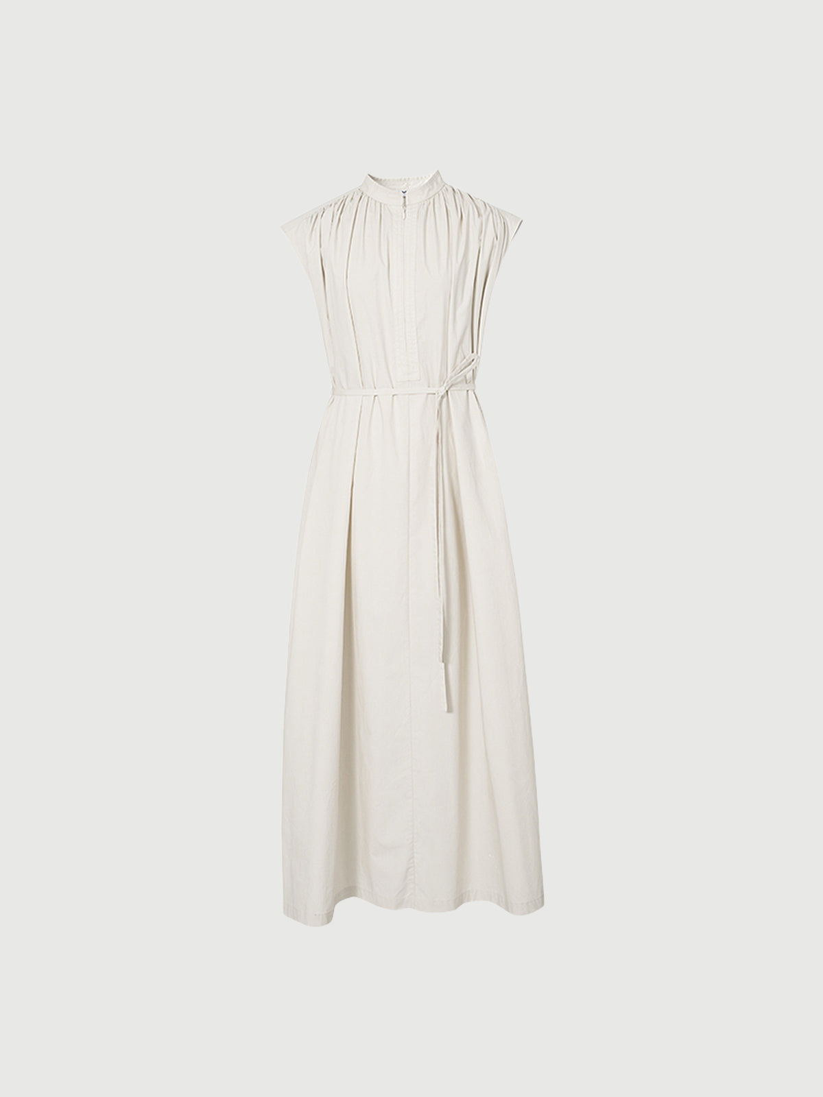 Beige sleeveless dress
