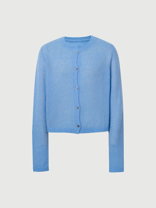 Load image 1 in gallery view. Silk-Cashmere Cardigan