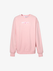 Women's Rose Pink Long Sleeve Knit Sweatershirt