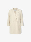 Women's Summer Notch Lapel Double Breasted Beige Blazer