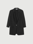 Black Mulberry Silk Blazer