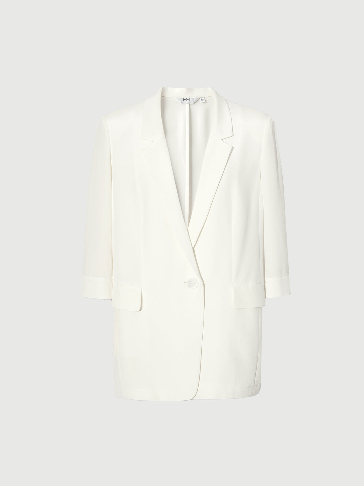 3/4 Sleeve Silk Blazer