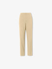 Women's Summer Khaki Straight Fit Trousers