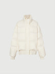 Women's White Collar Short Goose Down Jackets