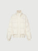 Women's White Collar Short Goose Down Jackets