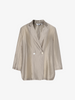 Summer pearl gray 3/4 sleeve blazer