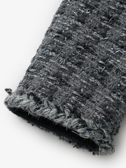 Carica immagine 1 in visualizzazione galleria. Wool Blend Trim Tweed Jacket