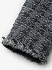 Wool Blend Trim Tweed Jacket